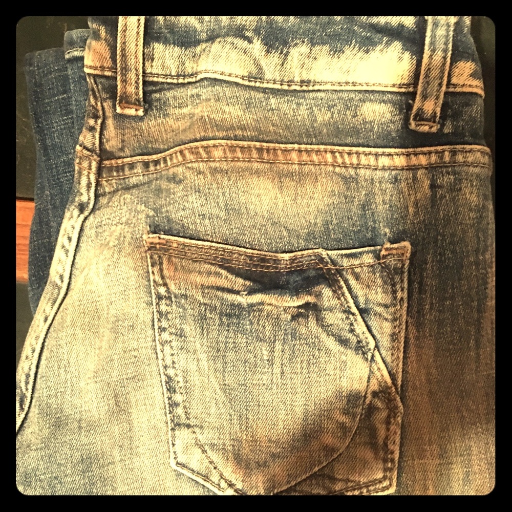 Zara rustic wash jeans