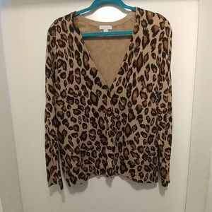 Charter Club Leopard Cardigan