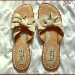 B.O.C. Born concept tan leather sandals