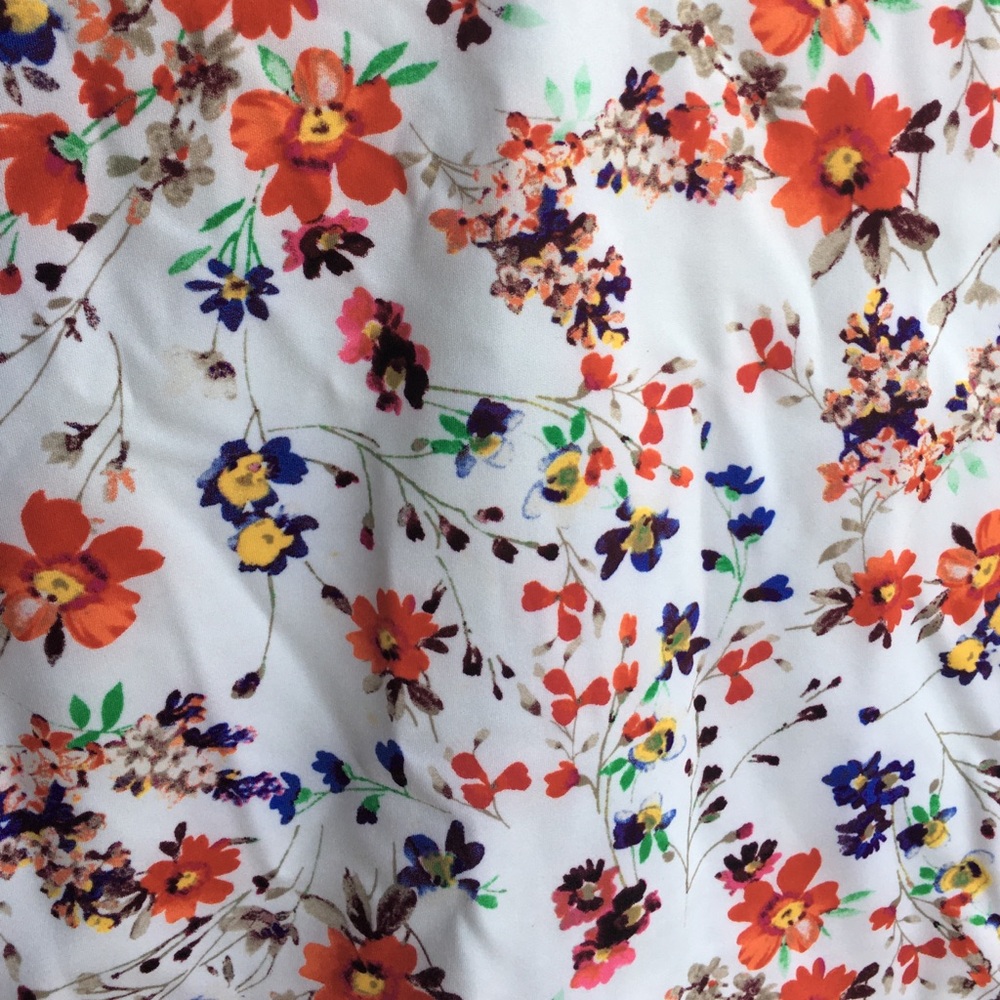 Express floral pencil skirt