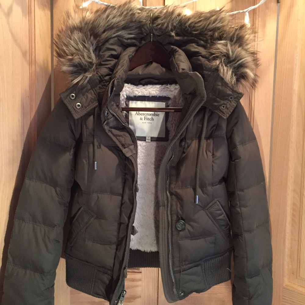 Green Puffy Winter Coat