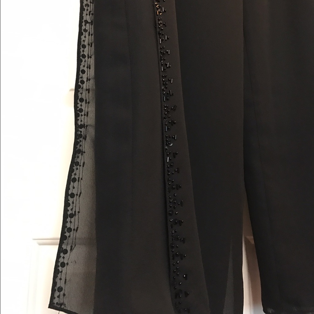 Long Layered Sequin Dress Pants