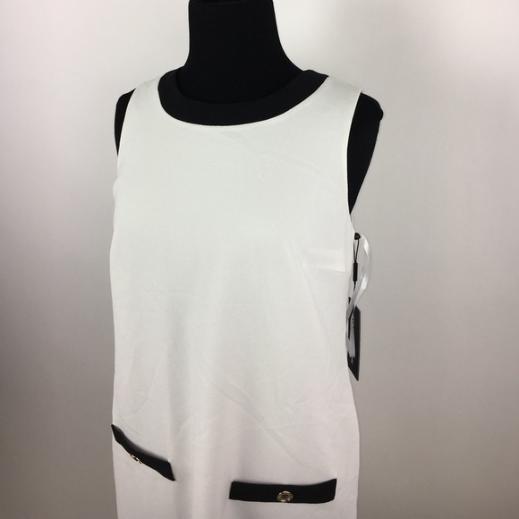 Karl Lagerfeld Shift Sheath Crepe Dress - Picture 4 of 7