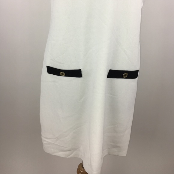 Karl Lagerfeld Shift Sheath Crepe Dress - Picture 5 of 7