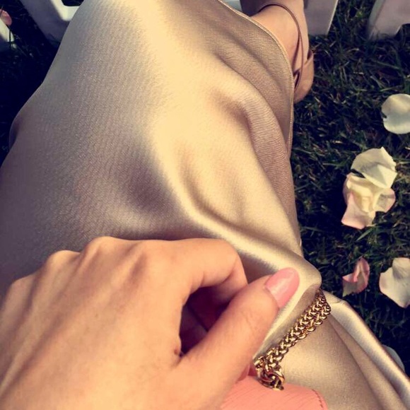 Satin halter slip midi dress - Picture 5 of 5