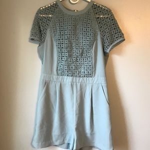 Topshop baby blue romper