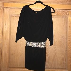 Open back cocktail dress