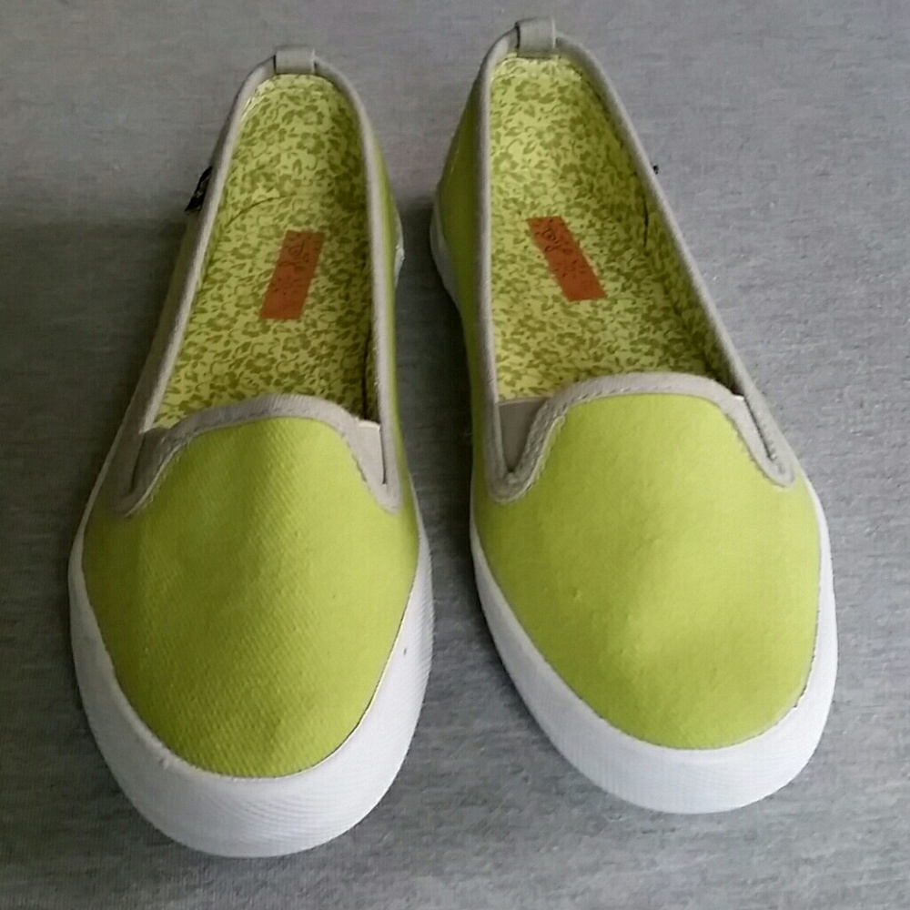 Lime green loafers size 8.5