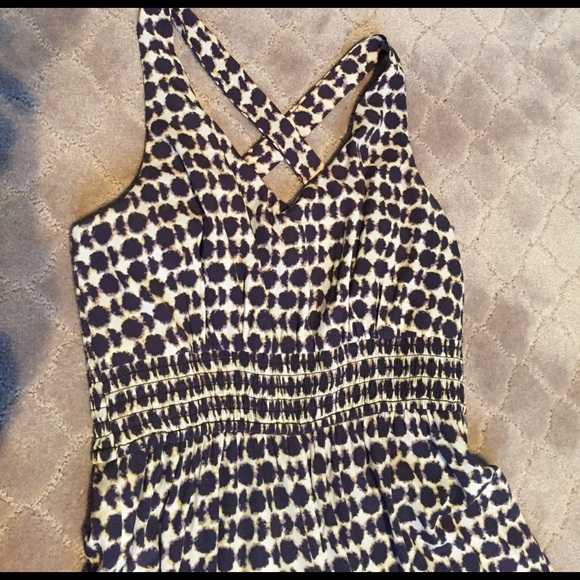 BAR III WOMEN'S DOT-PRINT V-NECK JUMPSUIT - Picture 2 of 4