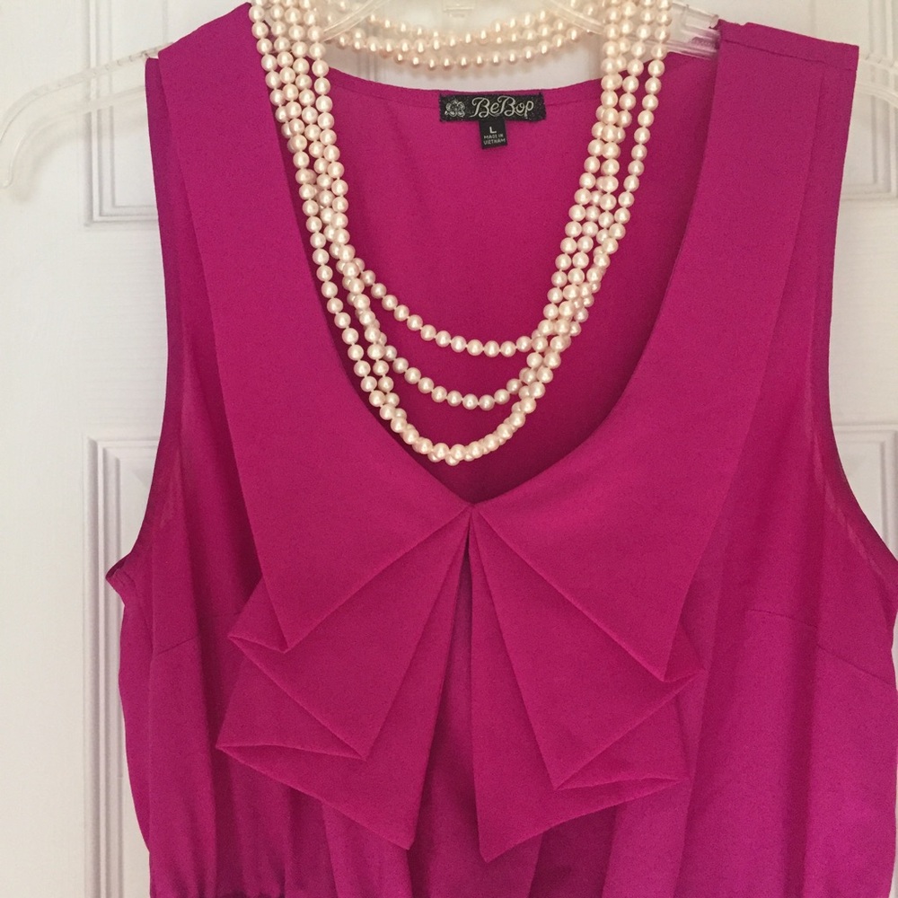 Magenta dress with pockets