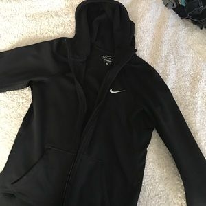 Women's black Nike zip up