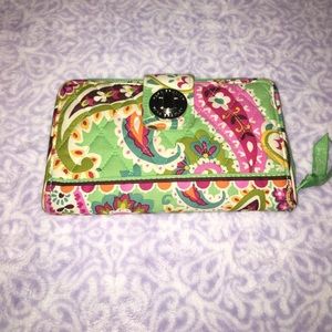 Vera Bradley turnlock wallet