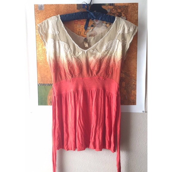 Free People Ombré Top Blouse - Picture 2 of 4