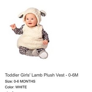 0/6 month baby lamb costume