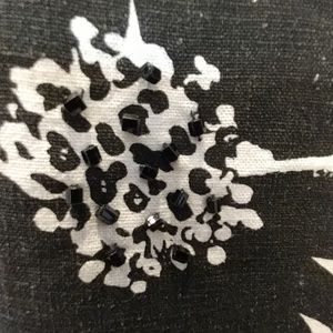 Skirts - Cream and black floral skirt. Skirts - Cream and black floral skirt.