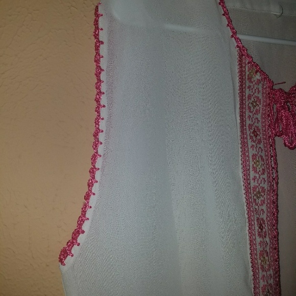 High low embroidery cardigan - Picture 3 of 3