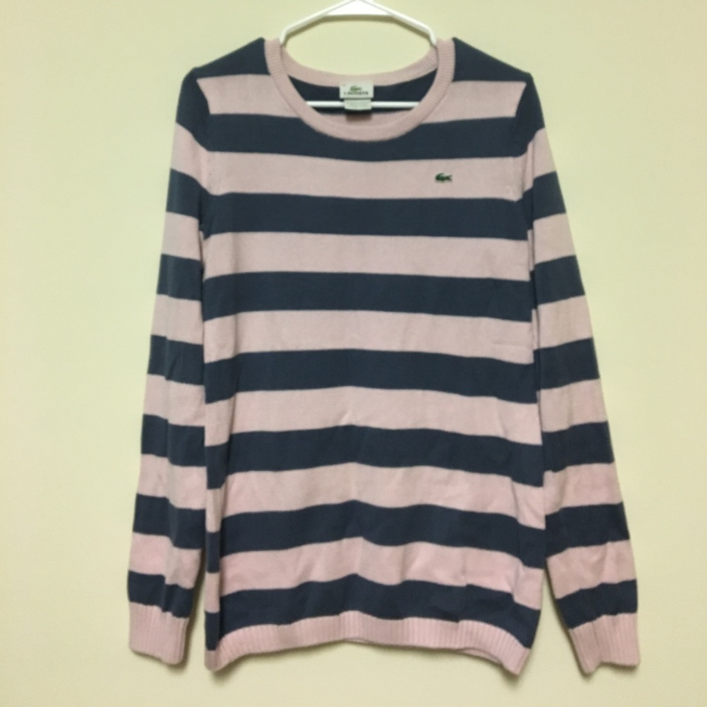authentic Lacoste spring striped sweater
