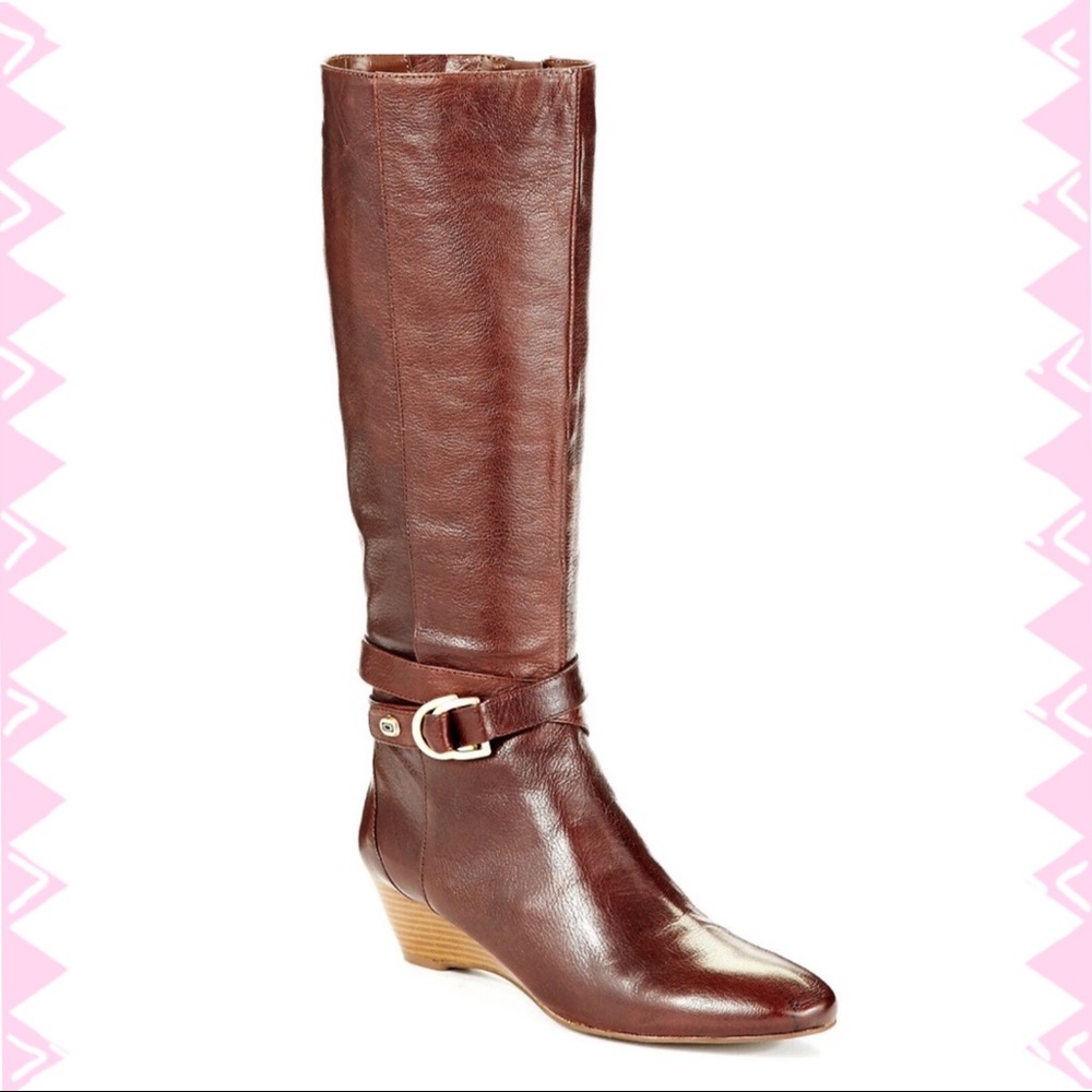 Bandolino Around Me wedge knee-high boots