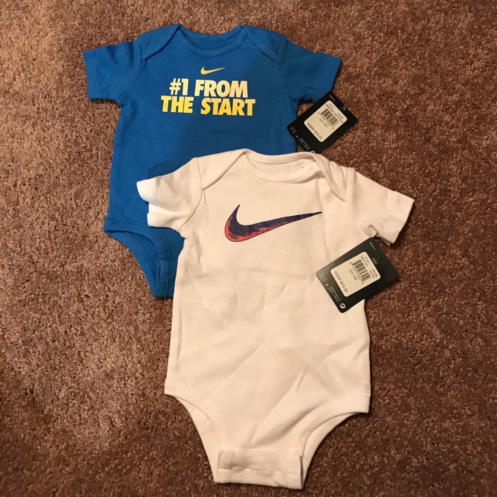 NWT Two 0/3 month onesie for boy