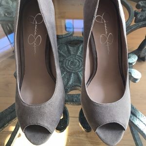 Jessica Simpson platform open toe heel