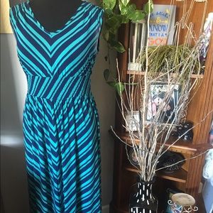 Blue Stripe Maxi