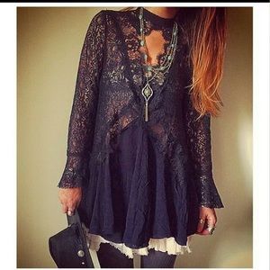 Free People Tell Tale Tunic with Slip