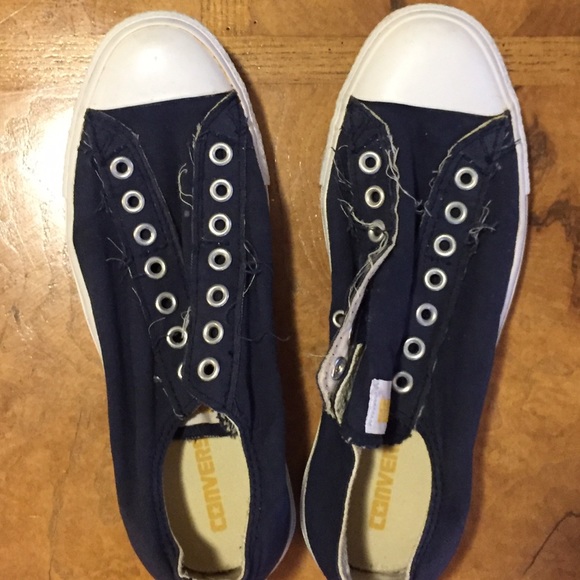 Unisex Converse no lace Chucks, denim blue - Picture 4 of 4