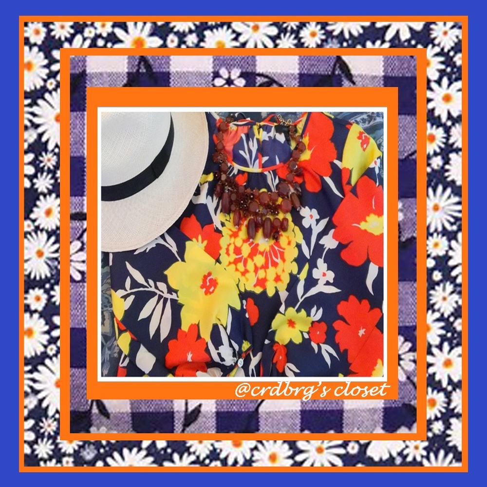 🌼NWT, JCrew Vintage Floral Top🌼