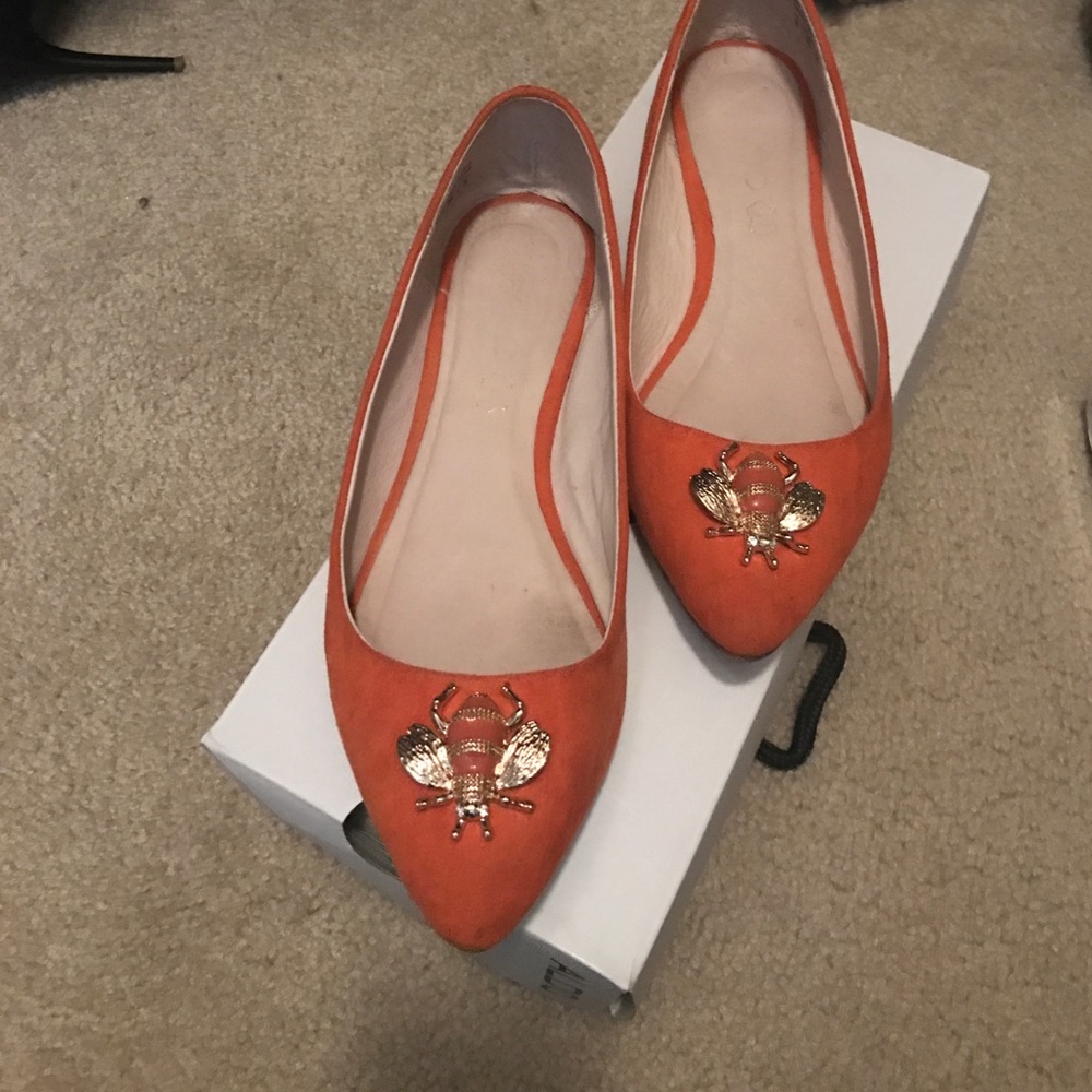 Orange flats