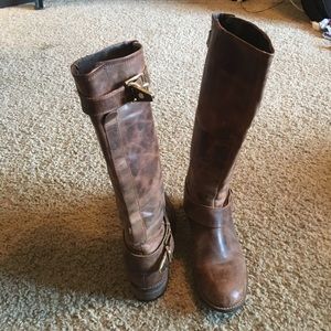 Steve Madden dark brown boots