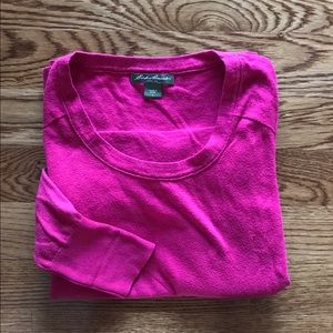 Eddie Bauer pink sweater