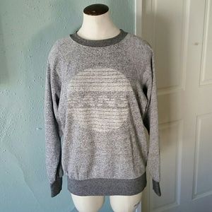 Vans Heather Gray Faded Logo Crewneck Sweatshirt