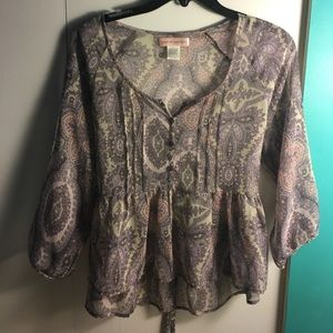 Boho blouse (lavender)