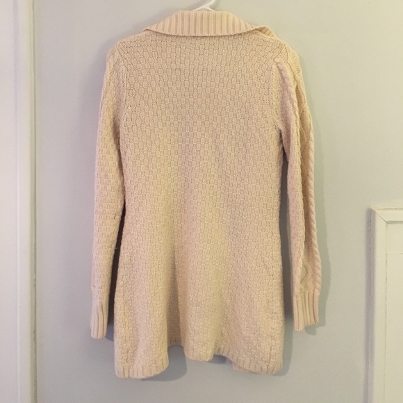 L.L. Bean cable knit sweater coat - Picture 4 of 4