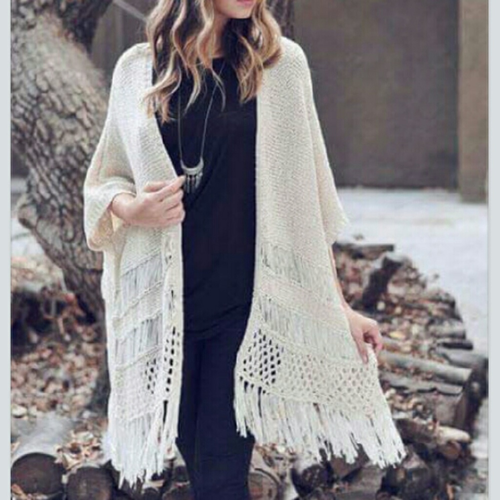 NWT Boho Chic Open Front Cardigan Sweater