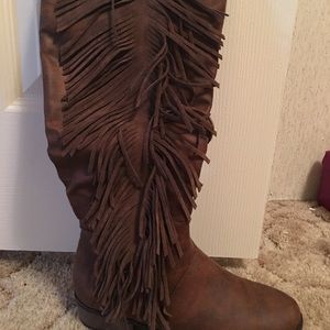 Only worn once Rampage tall riding boots