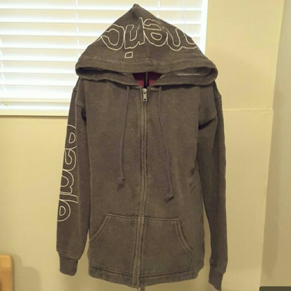 AEO full zip graphic Hoodie jacket (XS)