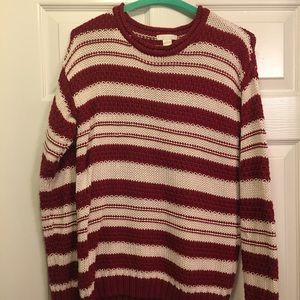 Long sleeved striped sweater