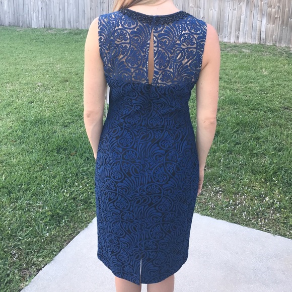 Navy lace dress - Picture 2 of 2