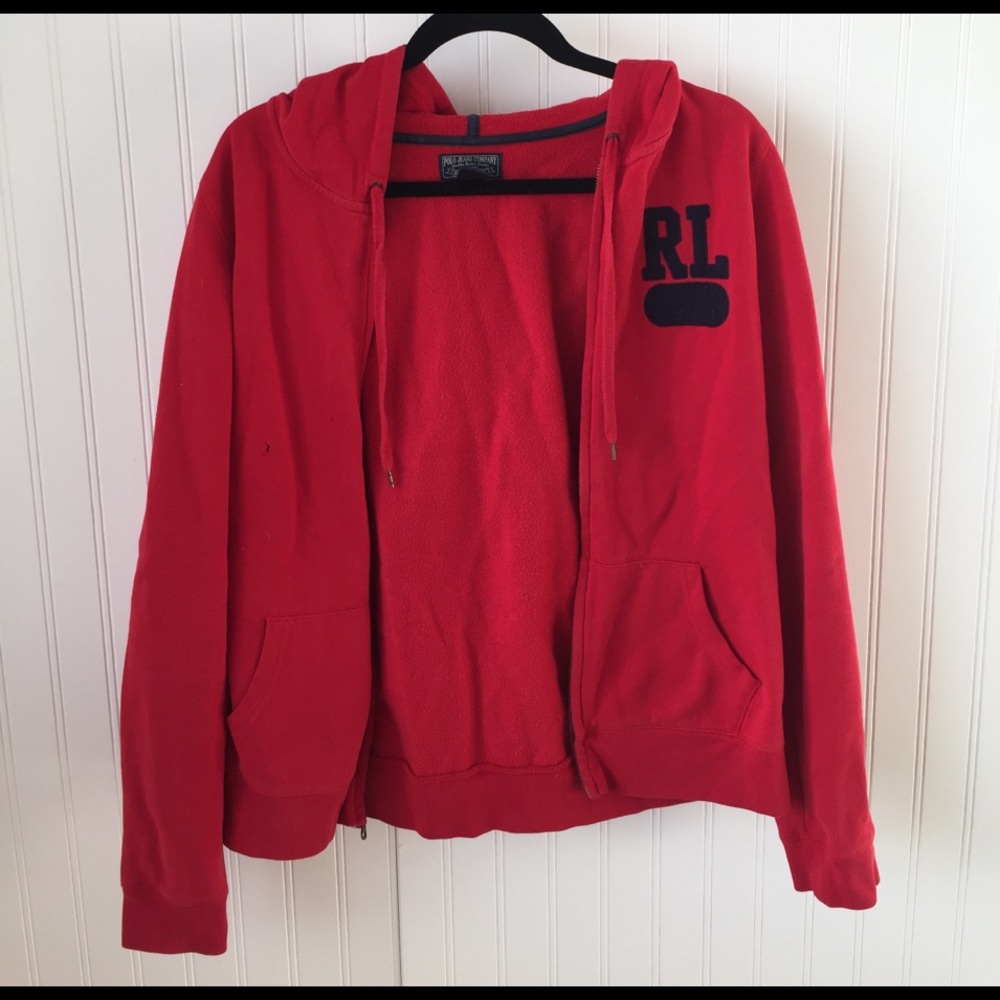 Red polo Ralph Lauren sweatshirt