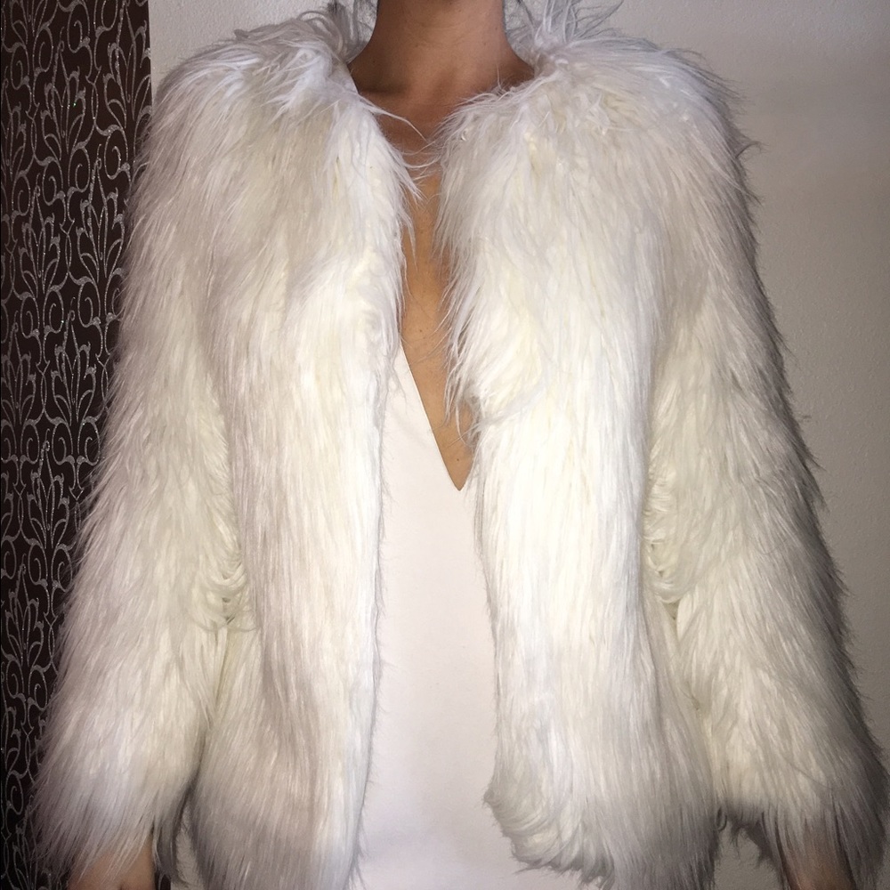 Zara faux fur coat