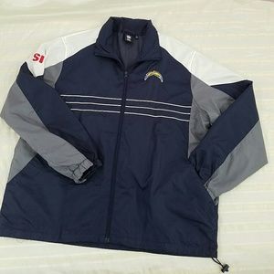 NFL REEBOK APPAREL CHARGERS WINDBREAKER JACKET