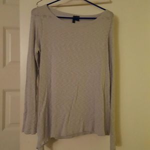 Anthropologie pale lavender thermal-style shirt.
