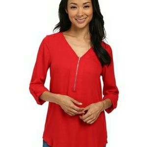 Brigitte Bailey Rachel Red Blouse
Size S