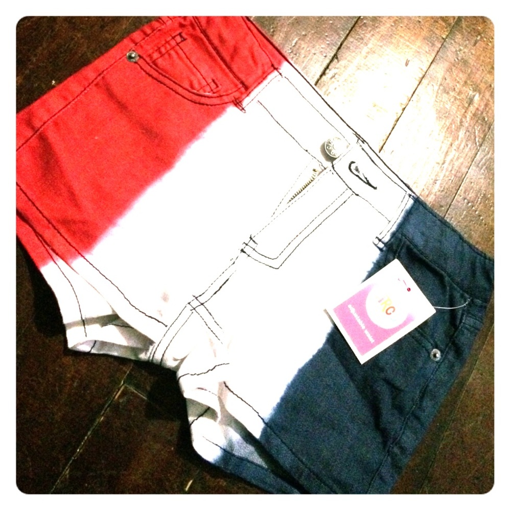 Red white and blue shorts!