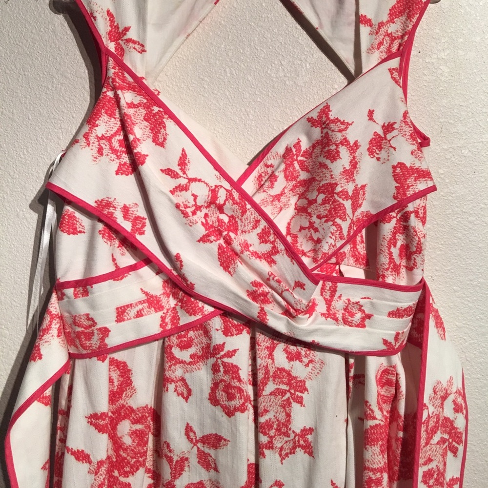 Pink floral vintage style dress