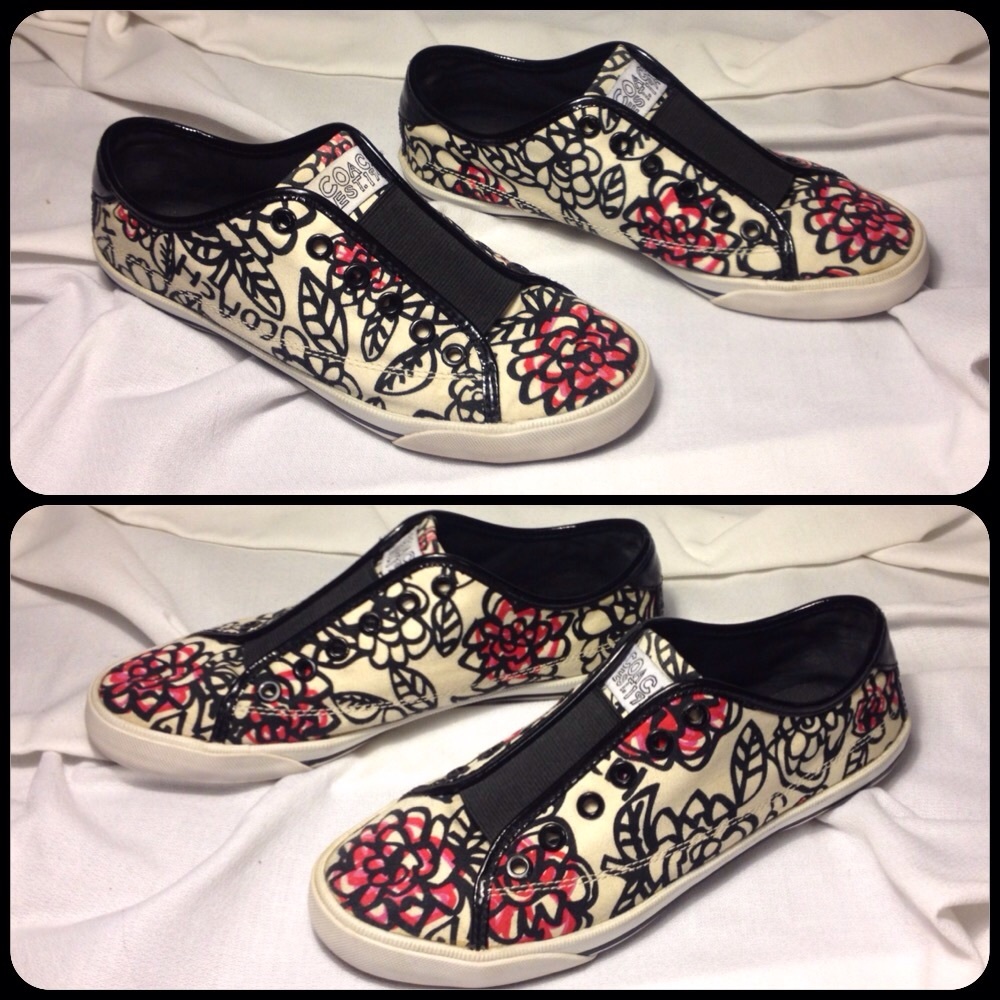 GUC Coach Poppy Graffiti shoes 8.5