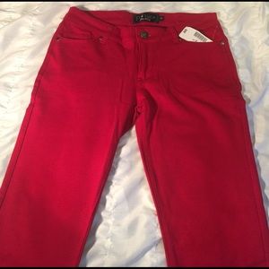 P Luca Milano Red Jeggings