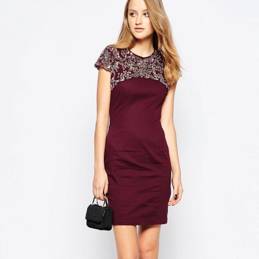 French connection - sheath embellished dress