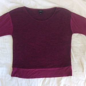 Mossimo Maroon/ Burgundy Cropped Sweater Top